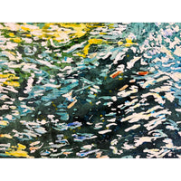 Summer Water Dazzle with Mallards 24" x 24" - Petroff Gallery - Painting