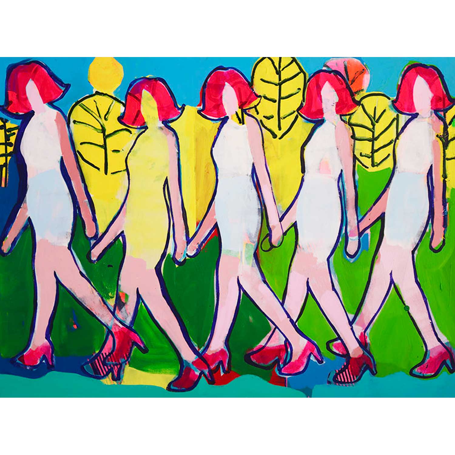 Summer Walk 45" x 60" - Petroff Gallery -  - Alexandrya Eaton - Summer Walk, 45" x 60"