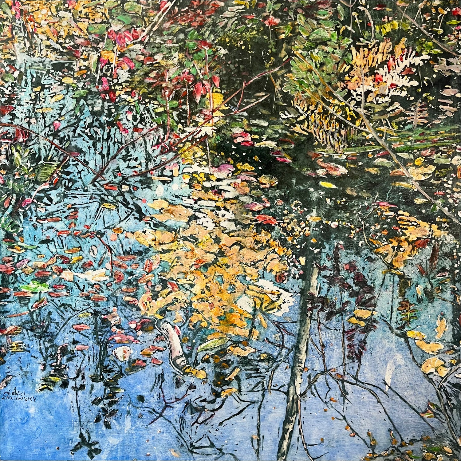 Sun Reflection 30" x 30" - Petroff Gallery -  - Micheal Zarowsky - Sun Reflection, 30" x 30"