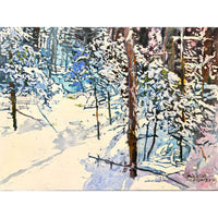Sunlit Clearing 2 11" x 16" Petroff Gallery 