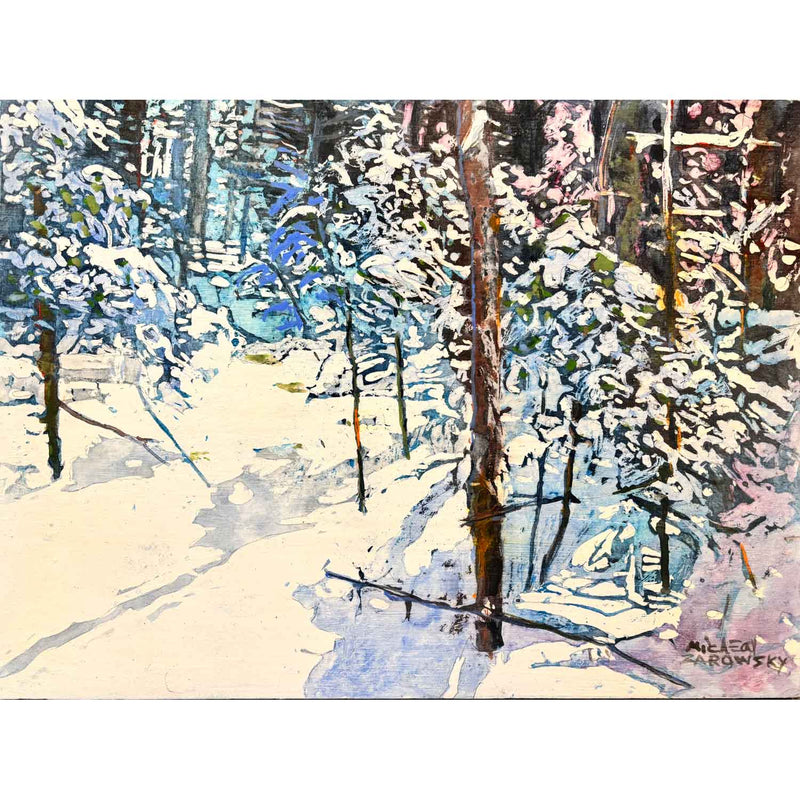 Sunlit Clearing 2 11" x 16" Petroff Gallery 