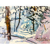 Sunlit Clearing 2 11" x 16" Petroff Gallery 