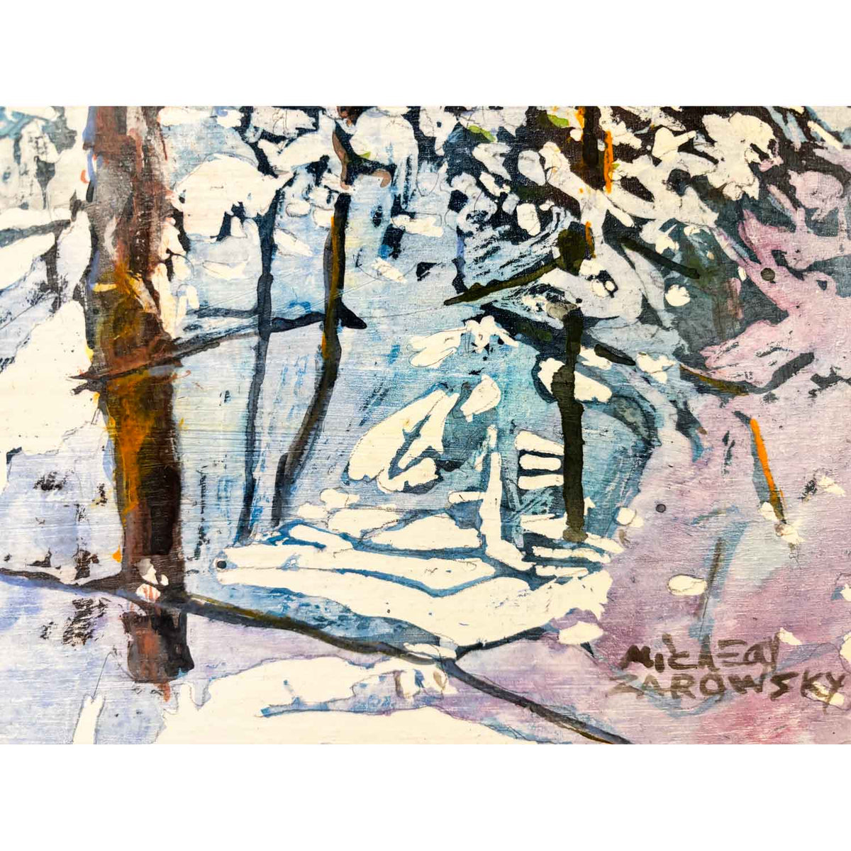 Sunlit Clearing 2 11" x 16" Petroff Gallery 