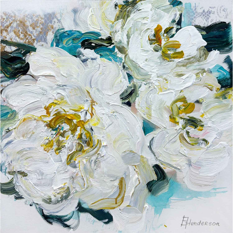 Sunshine in My Garden 24" x 24" - Petroff Gallery - Painting