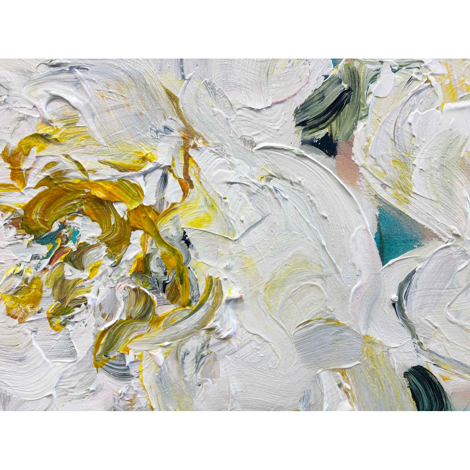 Sunshine in My Garden 24" x 24" - Petroff Gallery - Painting