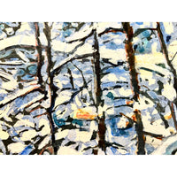 Sunspeckled Trail After An Overnight Snowfall 30" x 32" Petroff Gallery 