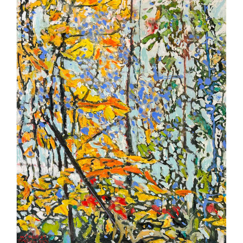 Sweep of October Yellows 14" x 12" - Petroff Gallery - Painting