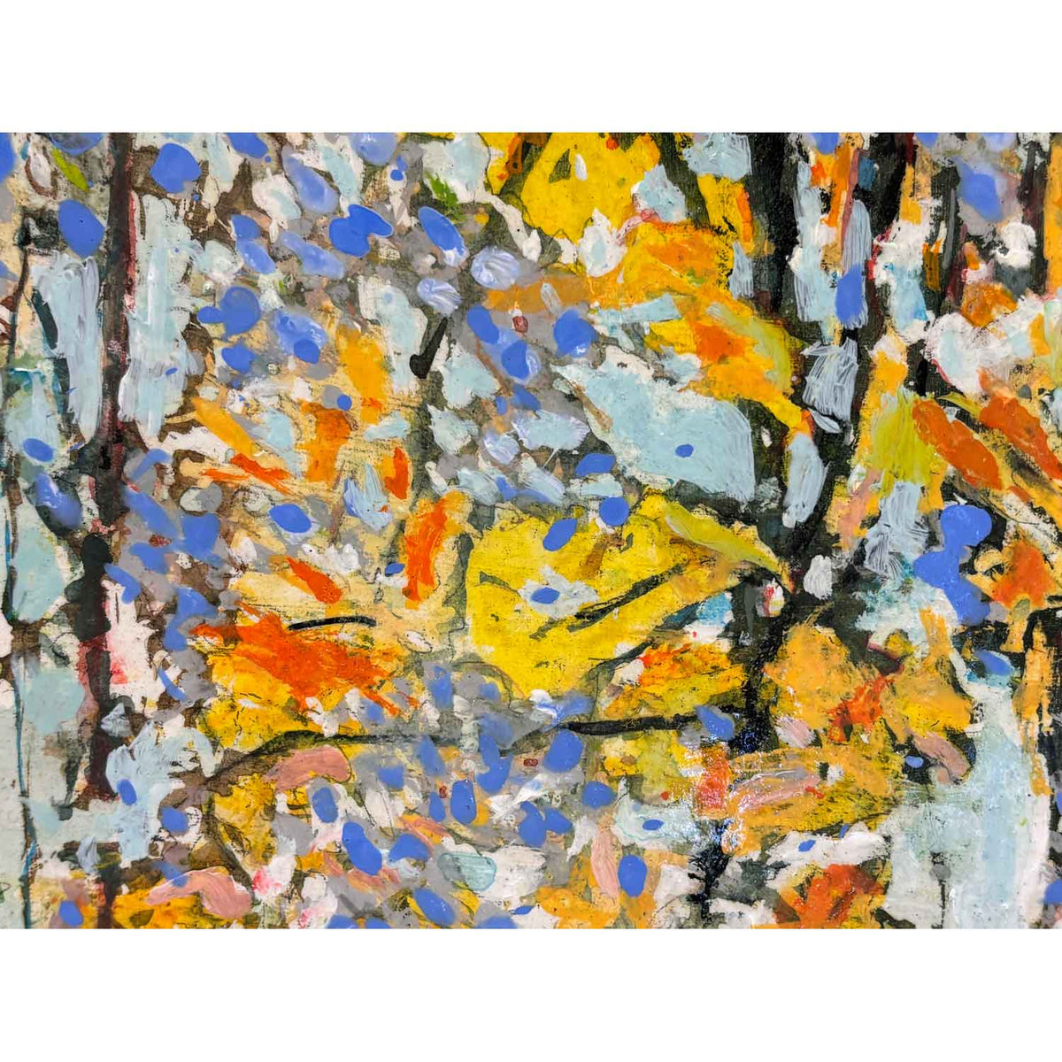 Sweep of October Yellows 14" x 12" - Petroff Gallery - Painting