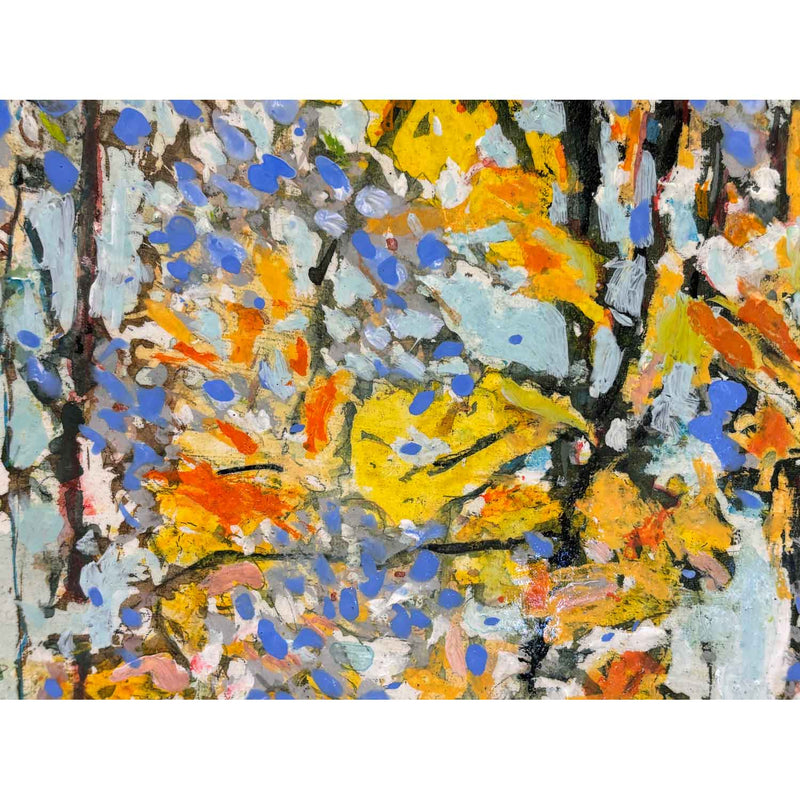 Sweep of October Yellows 14" x 12" - Petroff Gallery - Painting