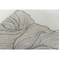 Challah Cover Wave Shabbat V'Yom Tov  Detail View - Petroff Gallery - Judaica