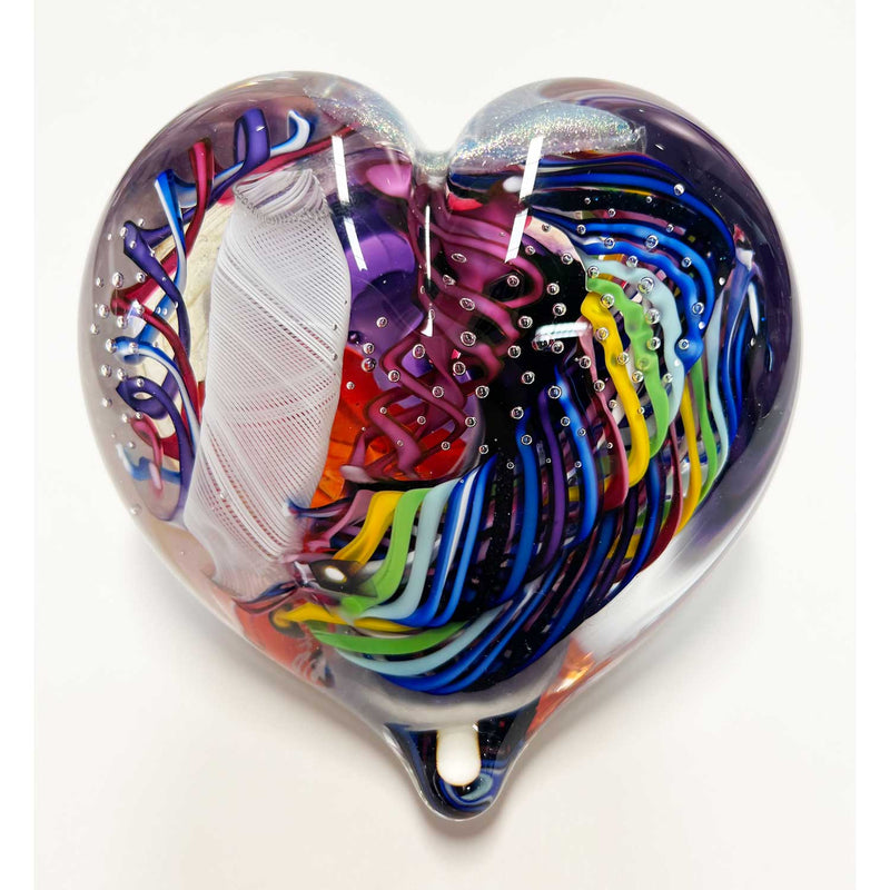 Large Heart 27 - Petroff Gallery - Glass Art