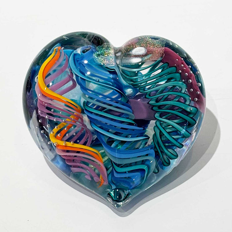 Large Heart 8 - Petroff Gallery - Glass Art