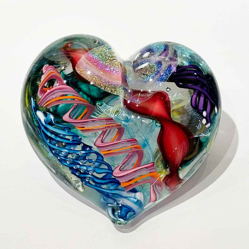Large Heart 14 - Petroff Gallery - Glass Art