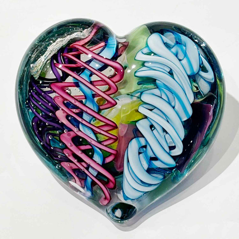 Large Heart 16 - Petroff Gallery - Glass Art