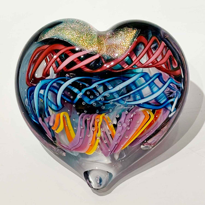 Large Heart 17 - Petroff Gallery - Glass Art