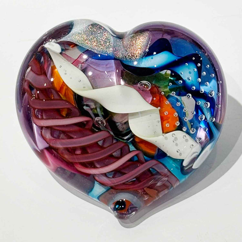 Large Heart 18 - Petroff Gallery - Glass Art