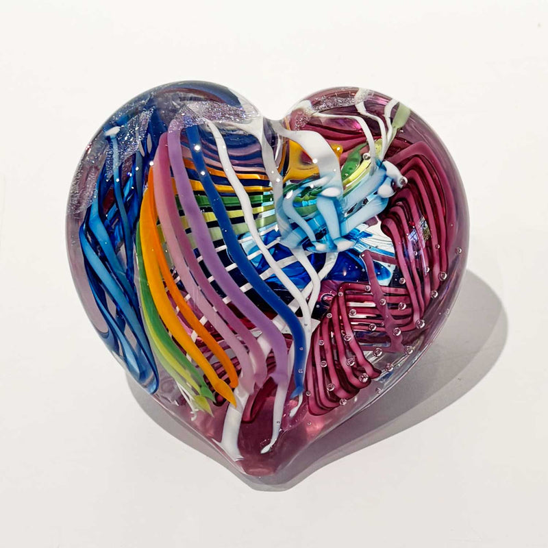 Small Heart 17 - Petroff Gallery - Glass Art