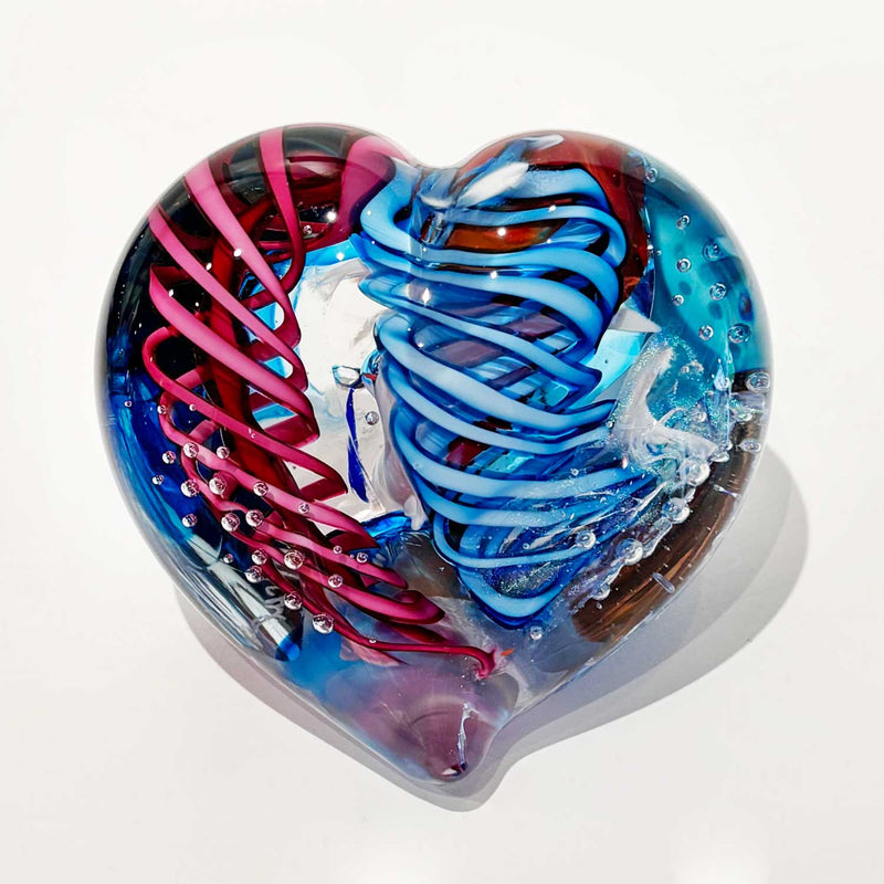 Small Heart 24 - Petroff Gallery - Glass Art