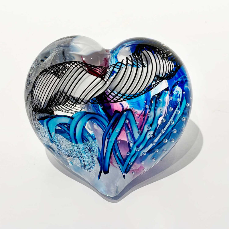 Small Heart 30 - Petroff Gallery - Glass Art