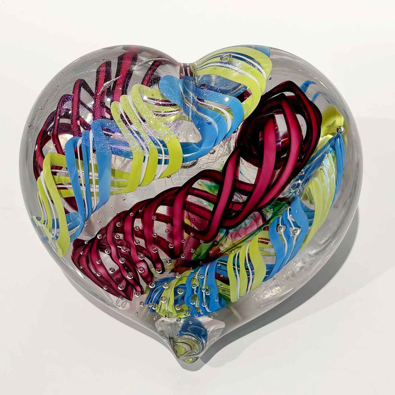 Large Heart 16 - Petroff Gallery - Glass Art