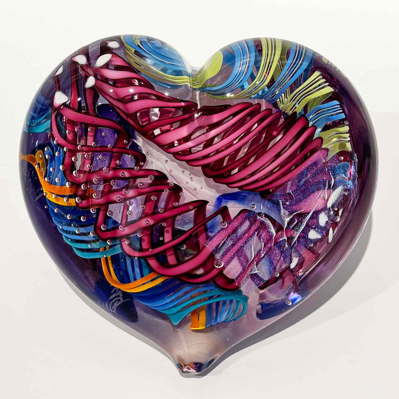 Large Heart 17 -Petroff Gallery - Glass Art