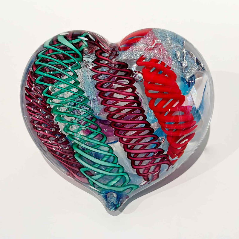 Large Heart 21 - Petroff Gallery - Glass Art