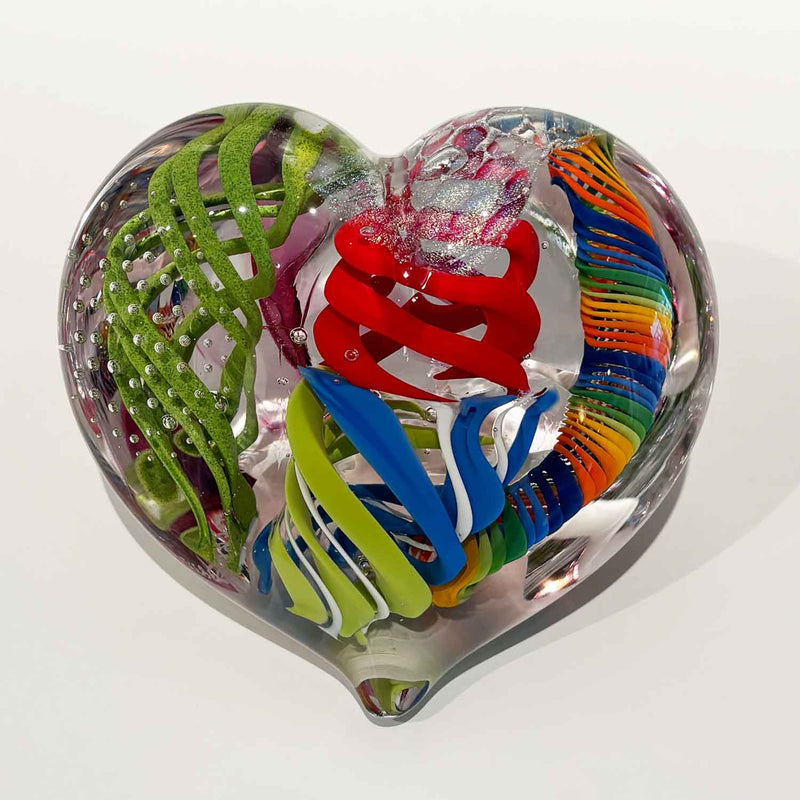 Large Heart 23 - Petroff Gallery - Glass Art