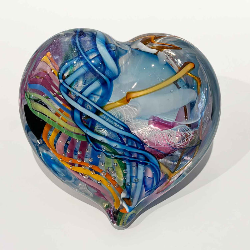 Large Heart 24 - Petroff Gallery - Glass Art