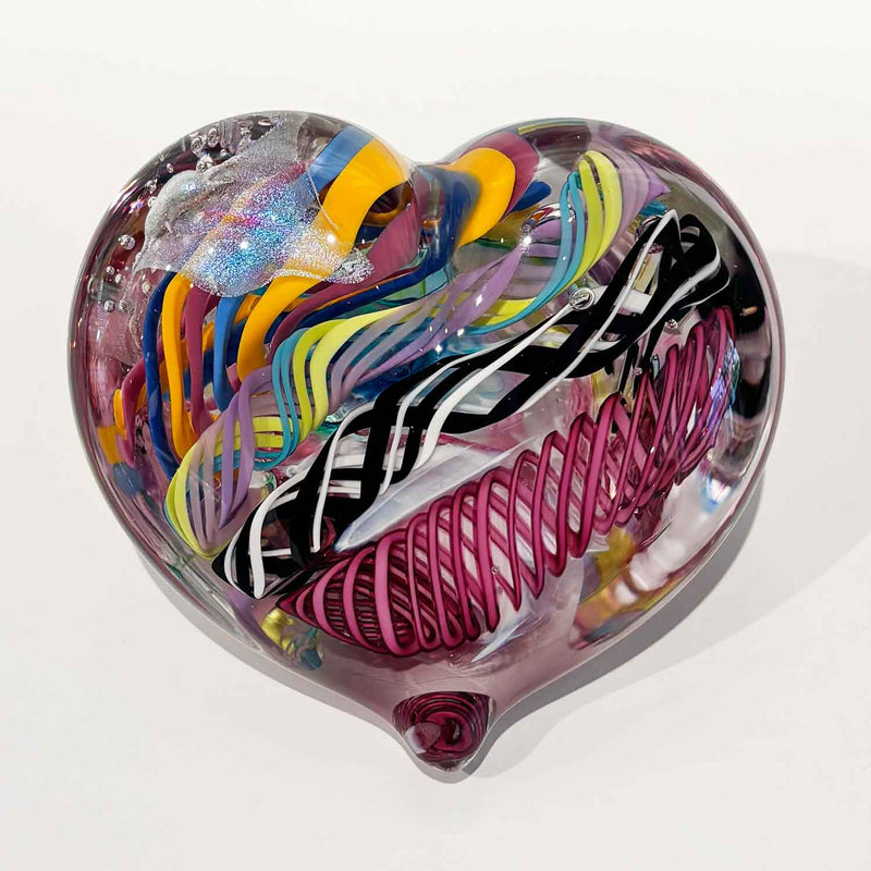 Large Heart 25 - Petroff Gallery - Glass Art