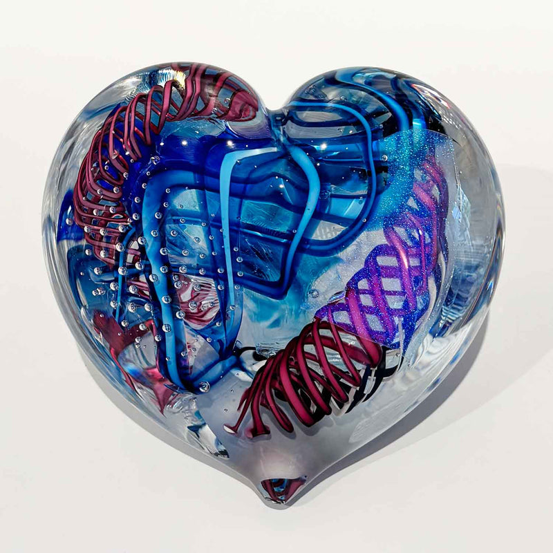 Large Heart 26 - Petroff Gallery - Glass Art