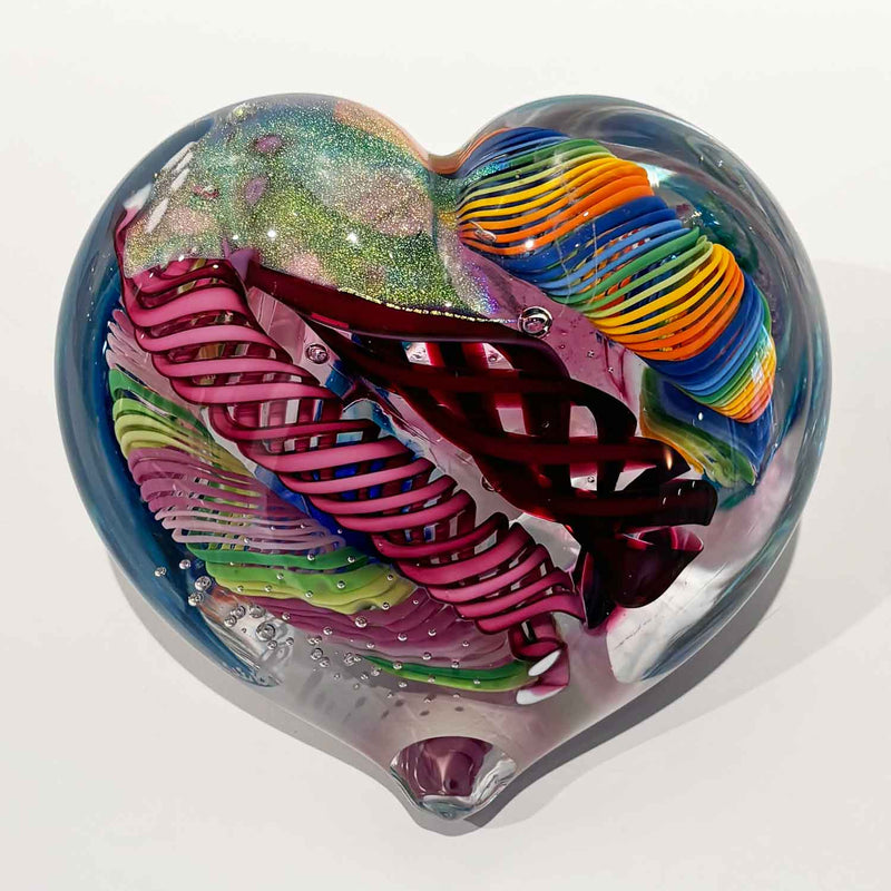 Large Heart 27 - Petroff Gallery - Glass Art
