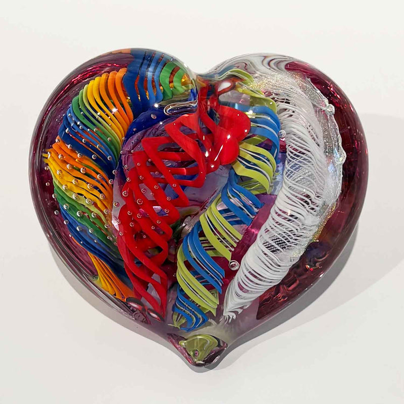 Large Heart 28 - Petroff Gallery - Glass Art