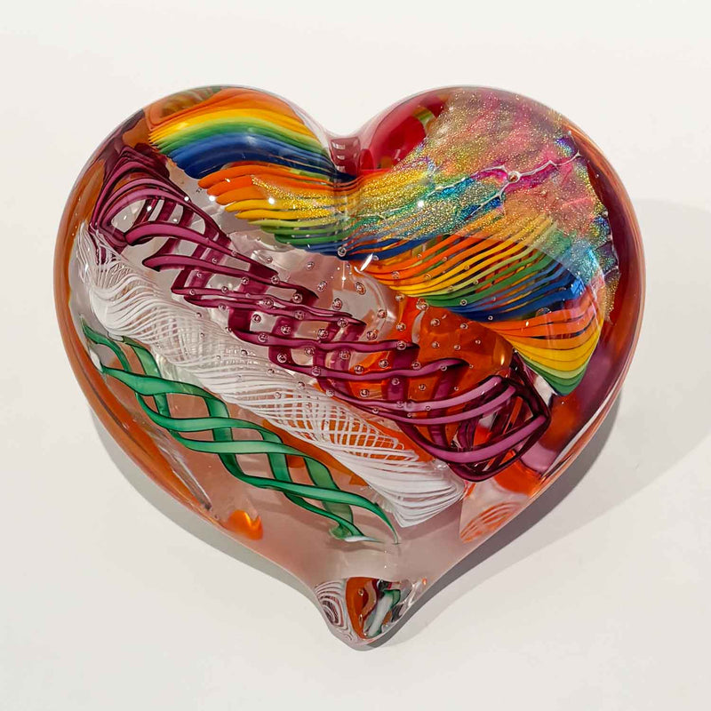 Large Heart 29 - Petroff Gallery - Glass Art