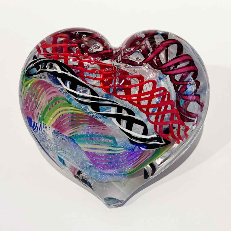 Large Heart 30 - Petroff Gallery - Glass Art