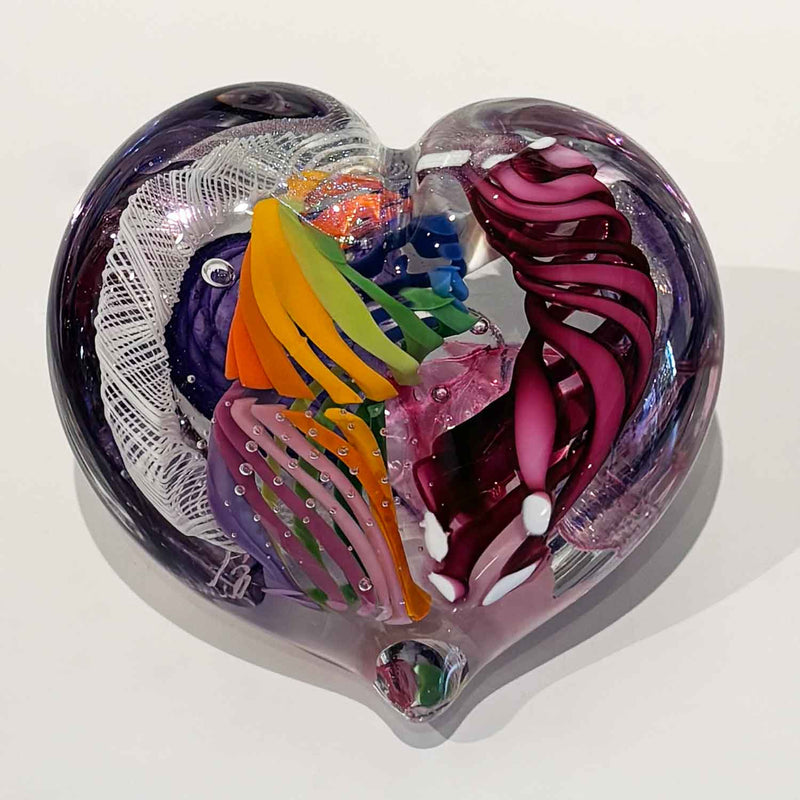 Large Heart 32 - Petroff Gallery - Glass Art