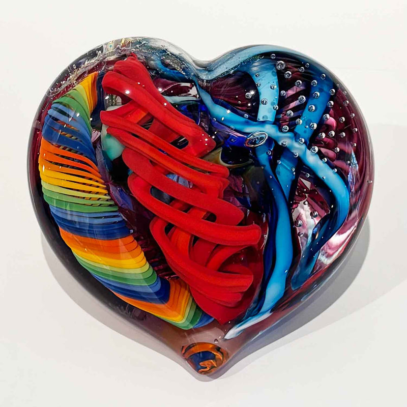 Large Heart 33 - Petroff Gallery - Glass Art
