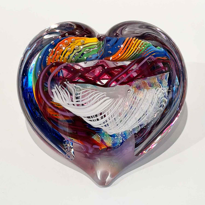 Large Heart 34 - Petroff Gallery - Glass Art