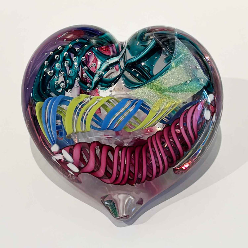Large Heart 35 - Petroff Gallery - Glass Art