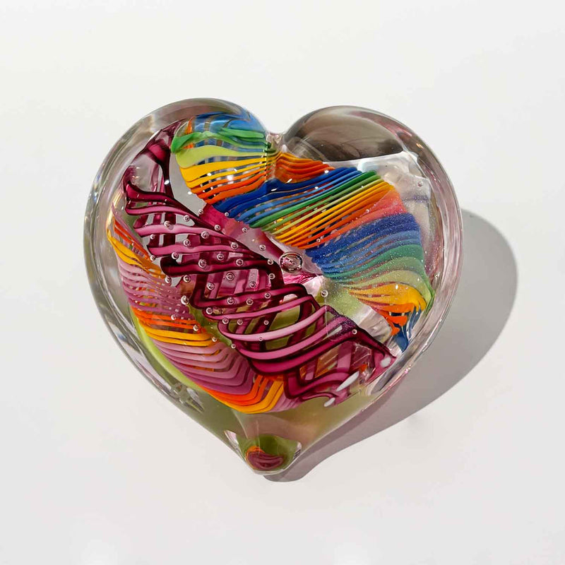 Small Heart 21 - Petroff Gallery - Glass Art