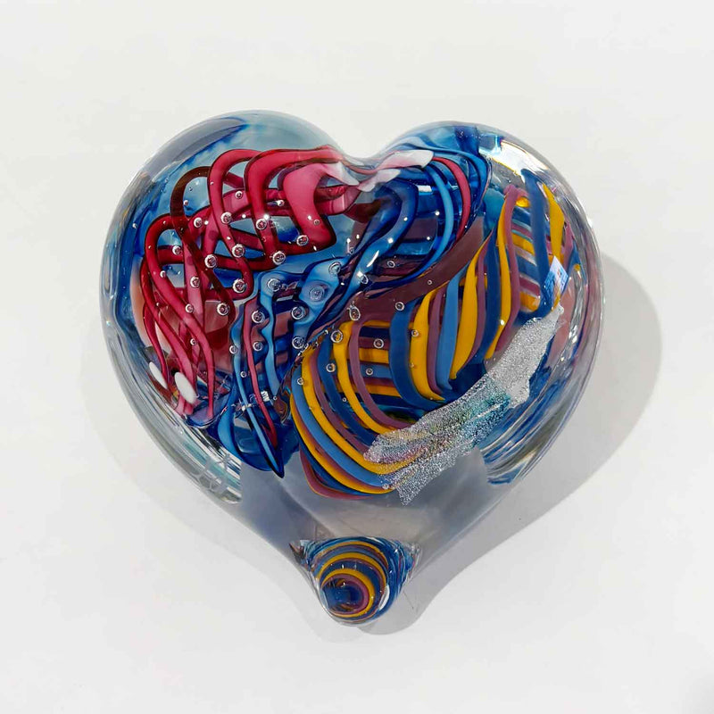 Small Heart 10 - Petroff Gallery - Glass Art