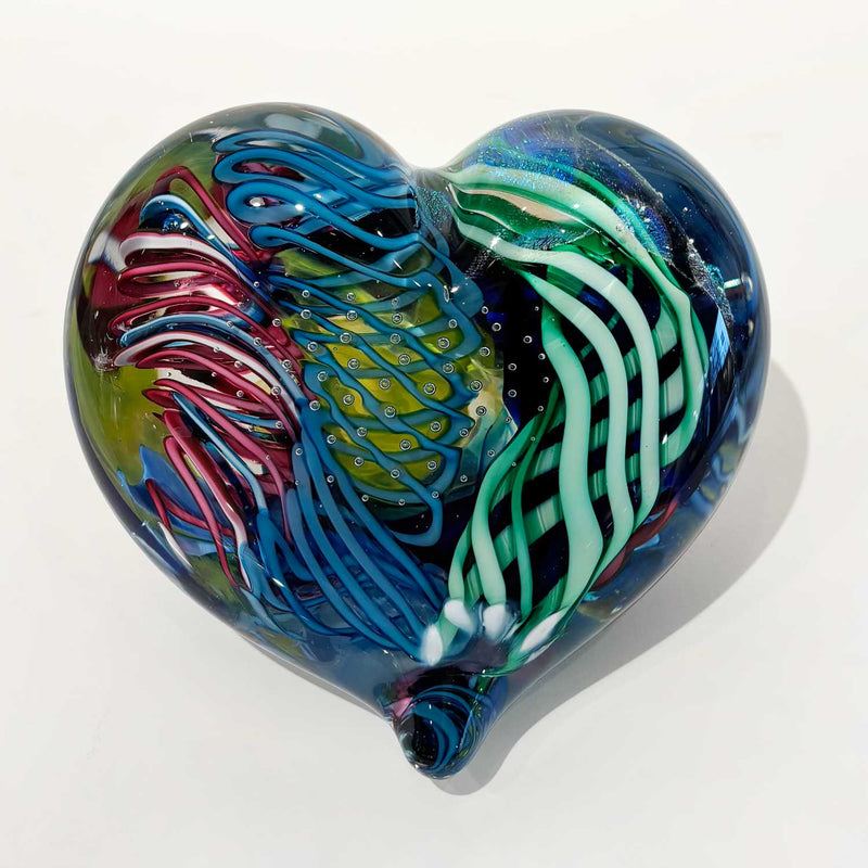 Large Heart 5 - Petroff Gallery - Glass Art