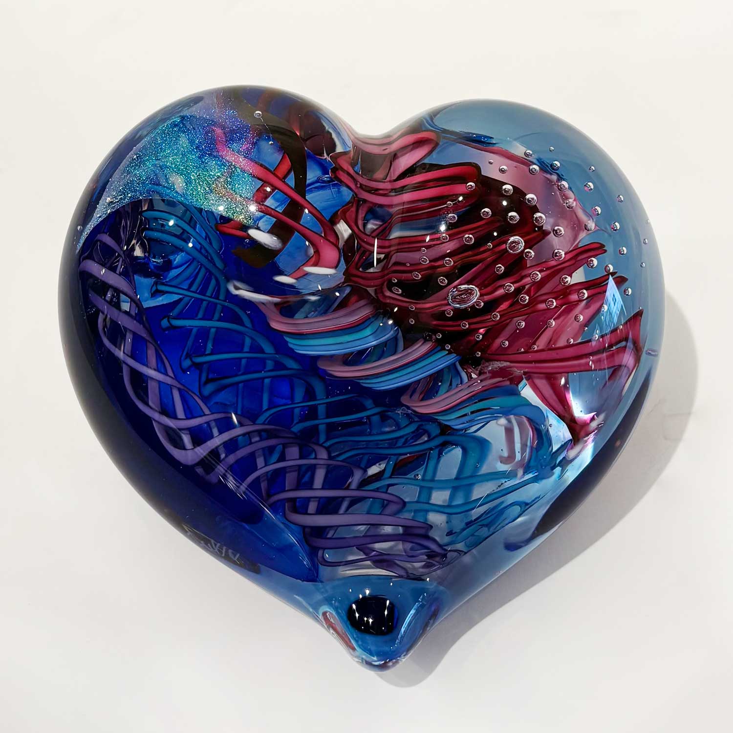 Large Heart 7 - Petroff Gallery - Glass Art