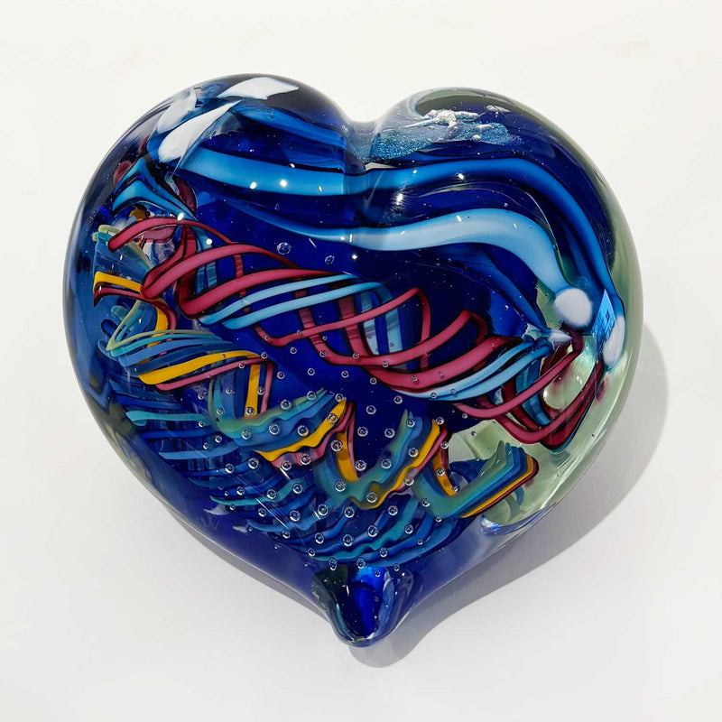 Large Heart 10 - Petroff Gallery - Glass Art
