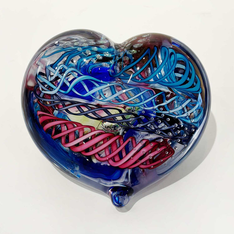 Large Heart 11 - Petroff Gallery - Glass Art