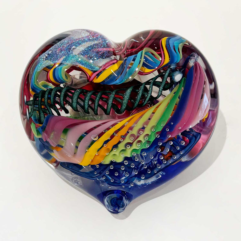 Large Heart 13 - Petroff Gallery - Glass Art