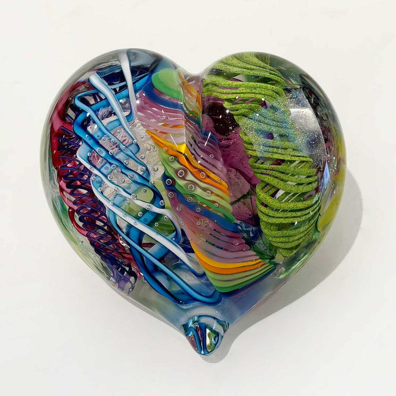 Large Heart 14 - Petroff Gallery - Glass Art