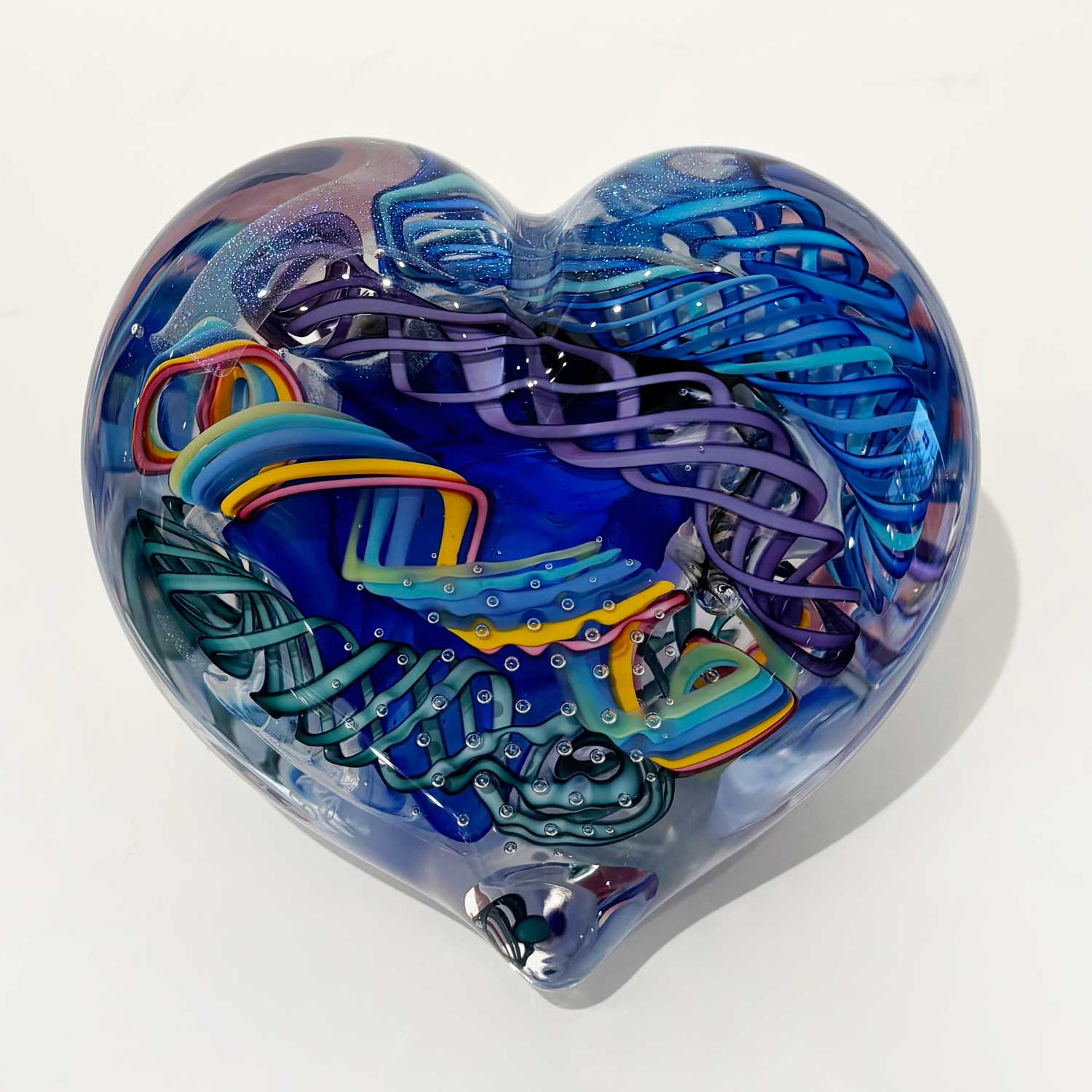 Large Heart 16 - Petroff Gallery - Glass Art