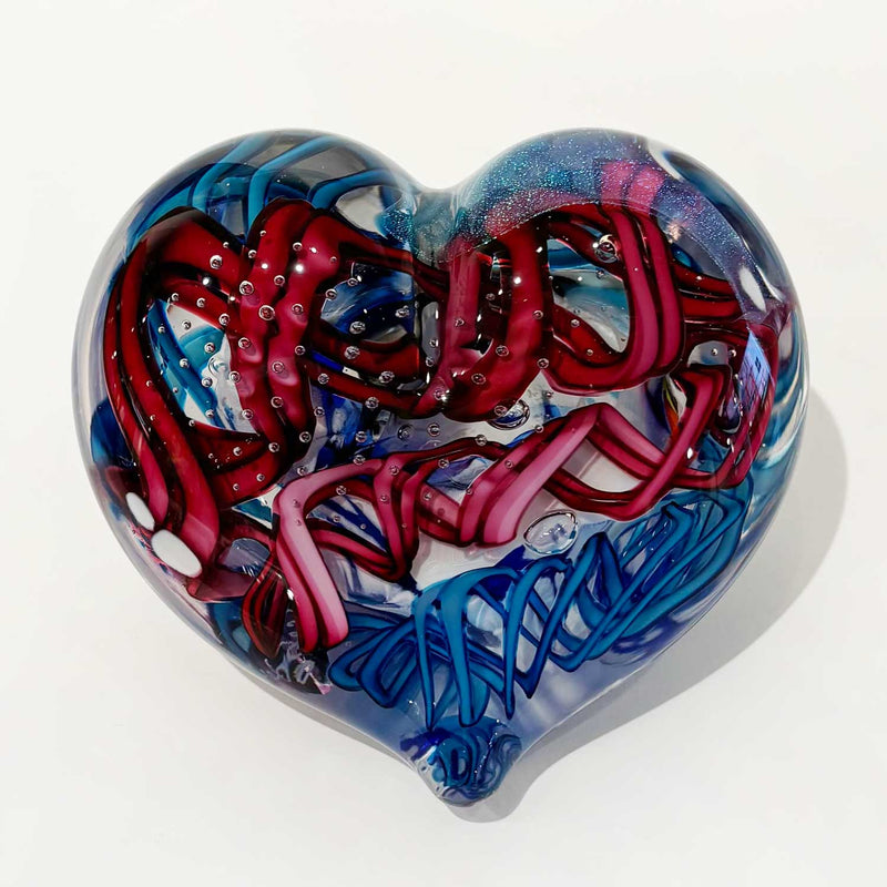 Large Heart 17 - Petroff Gallery - Glass Art 