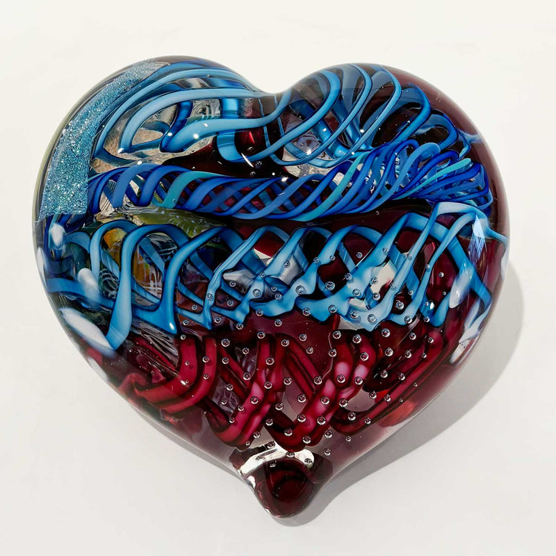 Large Heart 18 - Petroff Gallery - Glass Art