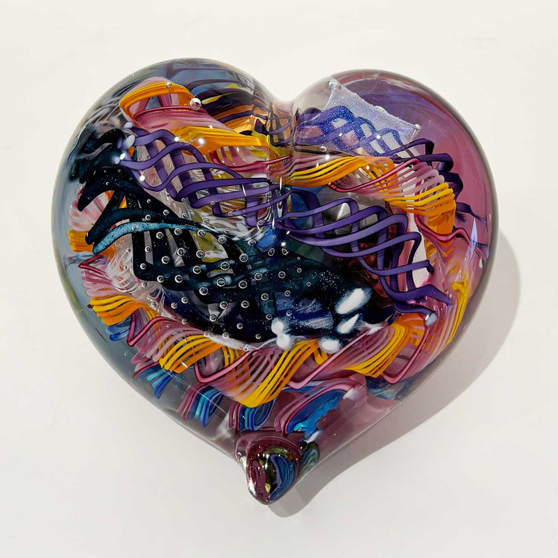 Large heart 20 - Petroff Gallery - Glass Art 
